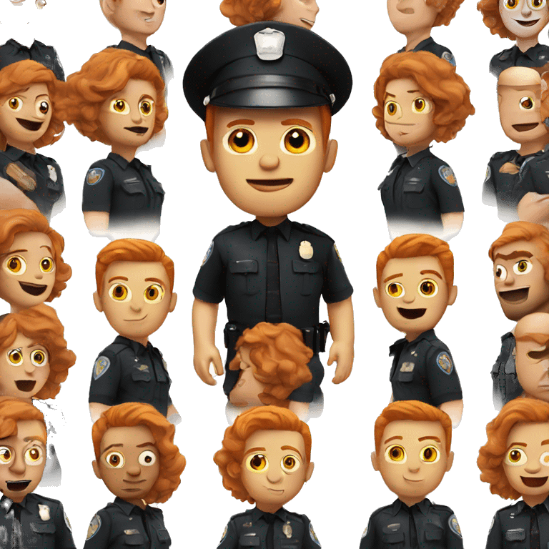 Ginger cop emoji