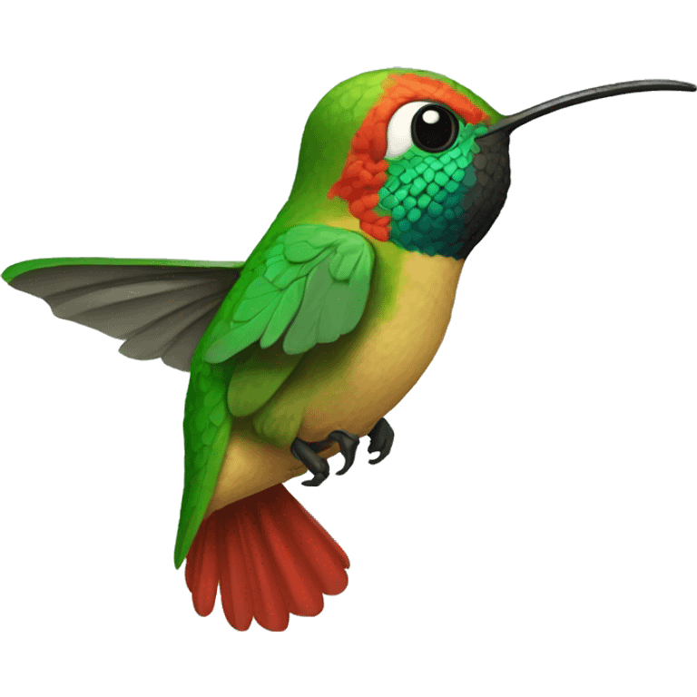 emoji de un colibrí bostezando  emoji