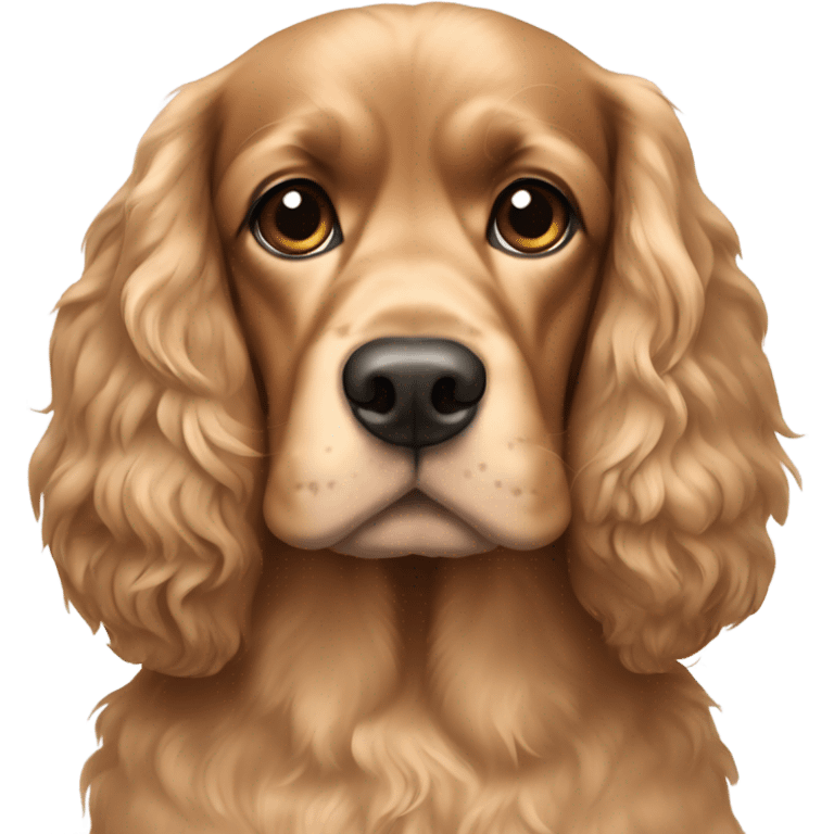 Tan cocker spaniel  emoji