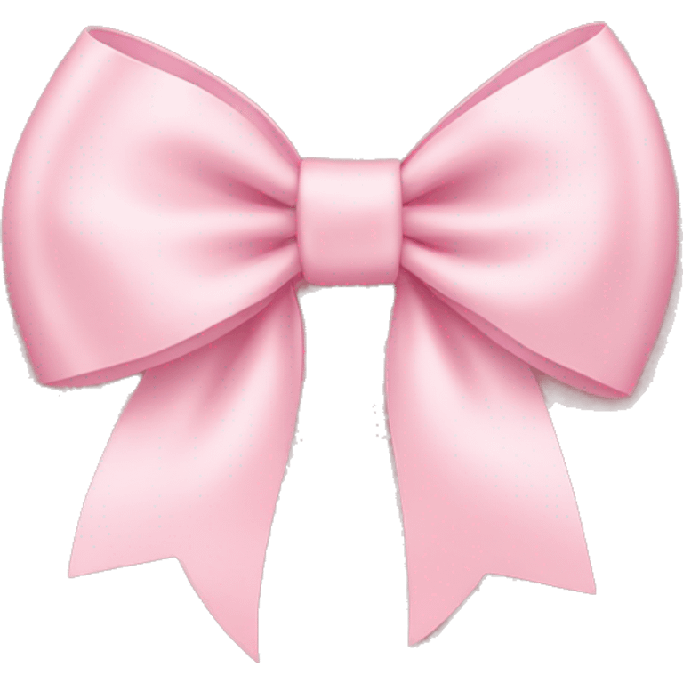 light pink bow on light pink bow emoji