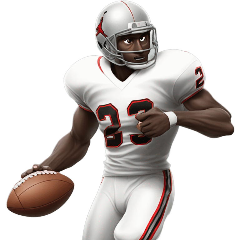 Michael Jordan playing football emoji