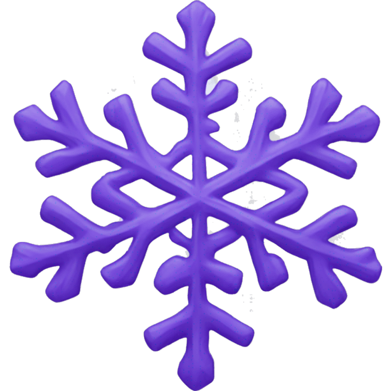 purple snowflake emoji