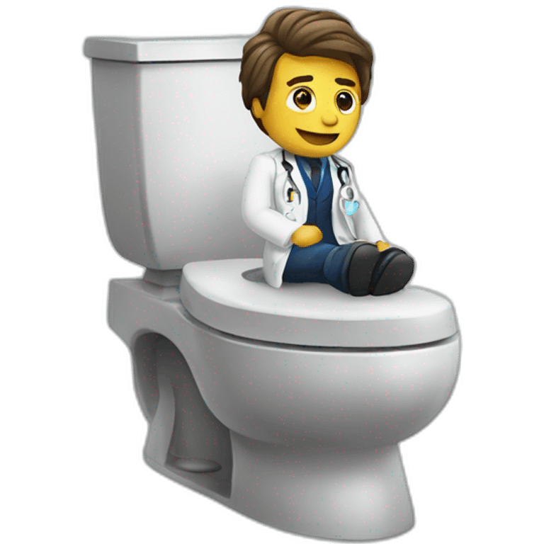 Doctor Who on the toilet emoji