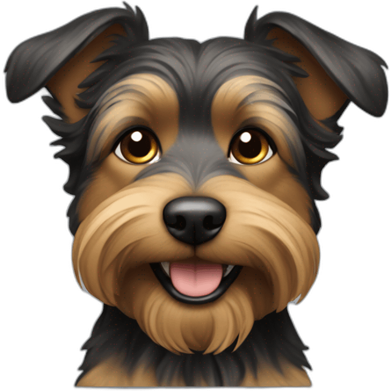 dog-large-yorkshire-older-black-tan-closeup-smile emoji