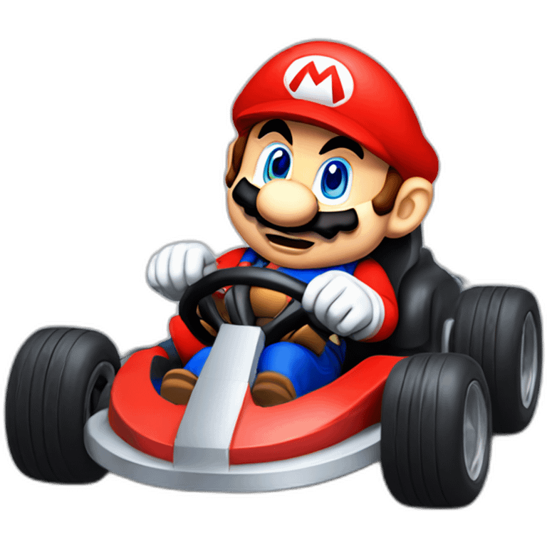 super-mario-sitting-in-a-kart emoji