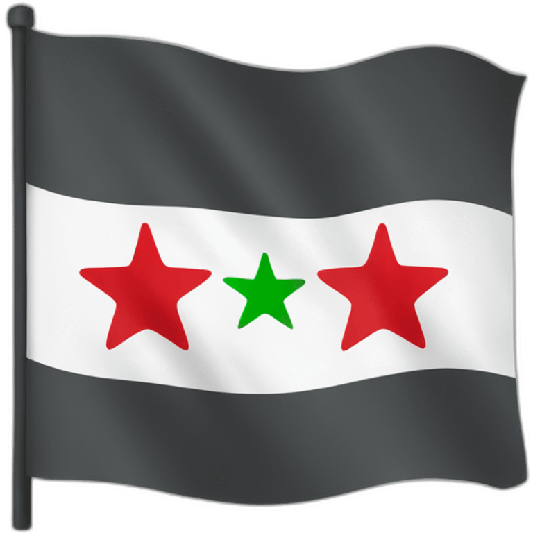 Drapeau Syrie libre emoji