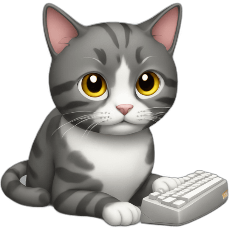 cat typing emoji