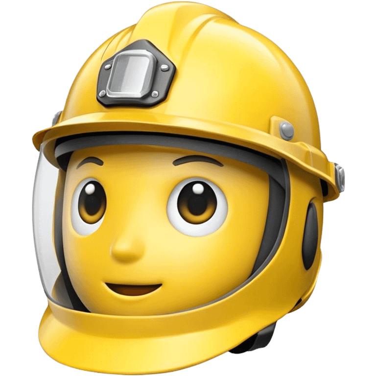 casco amarillo emoji