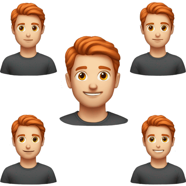 30 years old, male, red hair, pale emoji