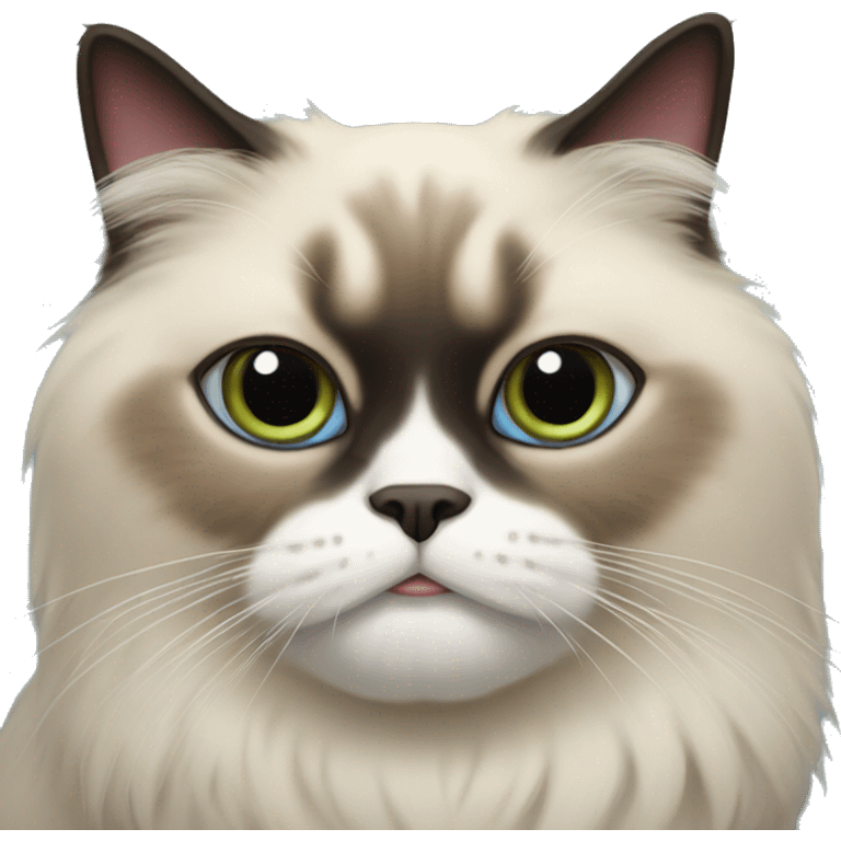 Jewish Himalayan cat emoji