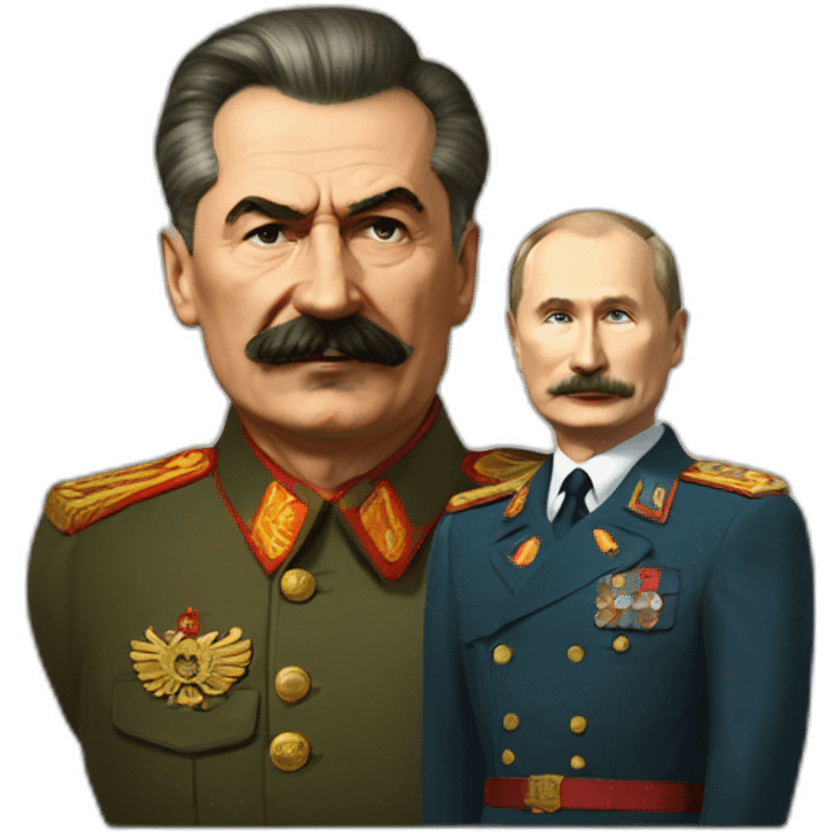 stalin with putin emoji