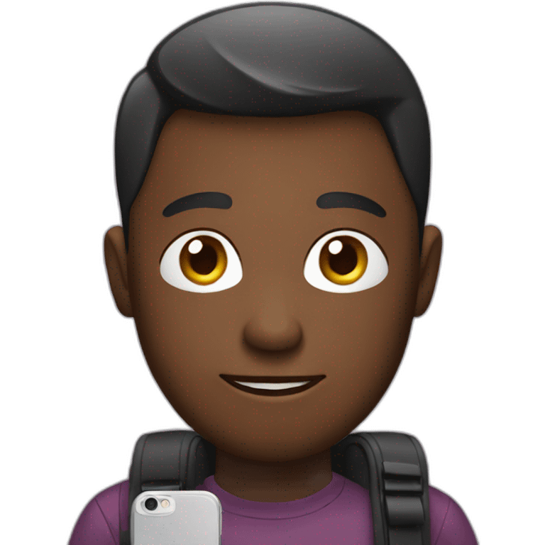 human with smartphone emoji