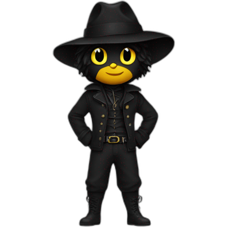 CHAT NOIR EN PANTALON emoji