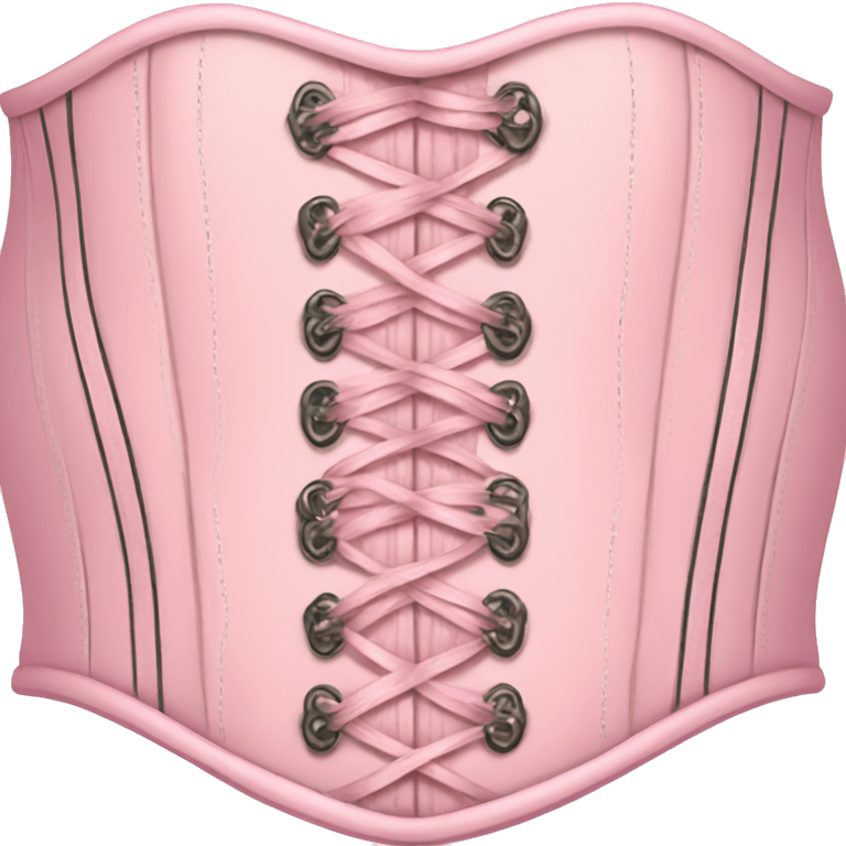 Pastel pink corset  emoji