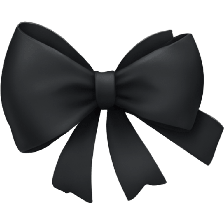 black bow emoji