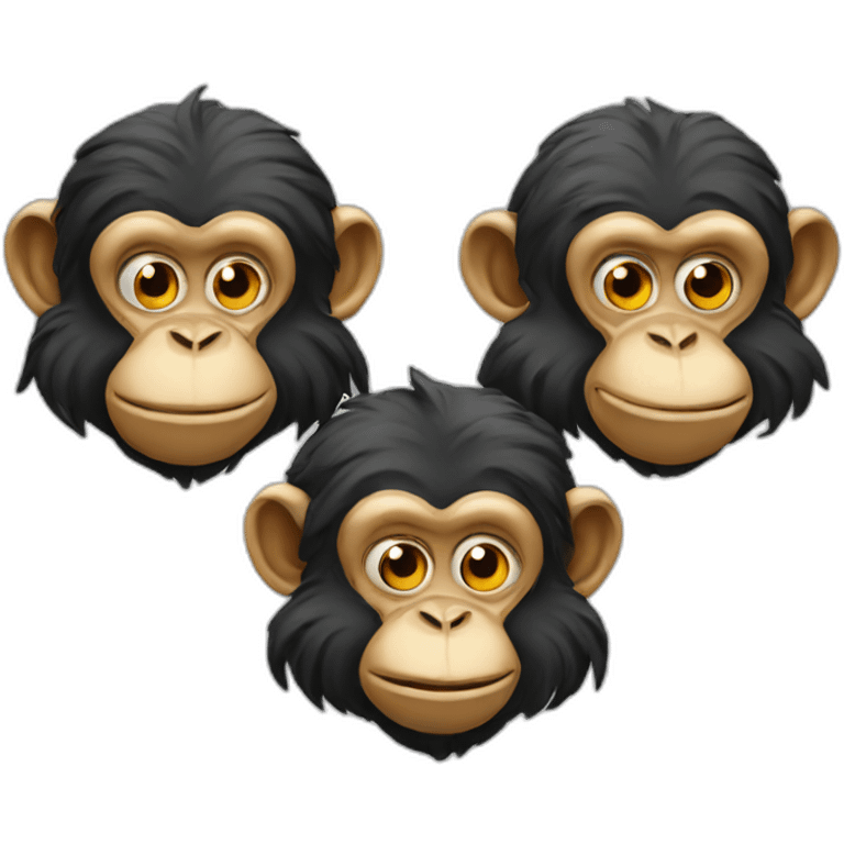 Gadhiji three monkeys emoji