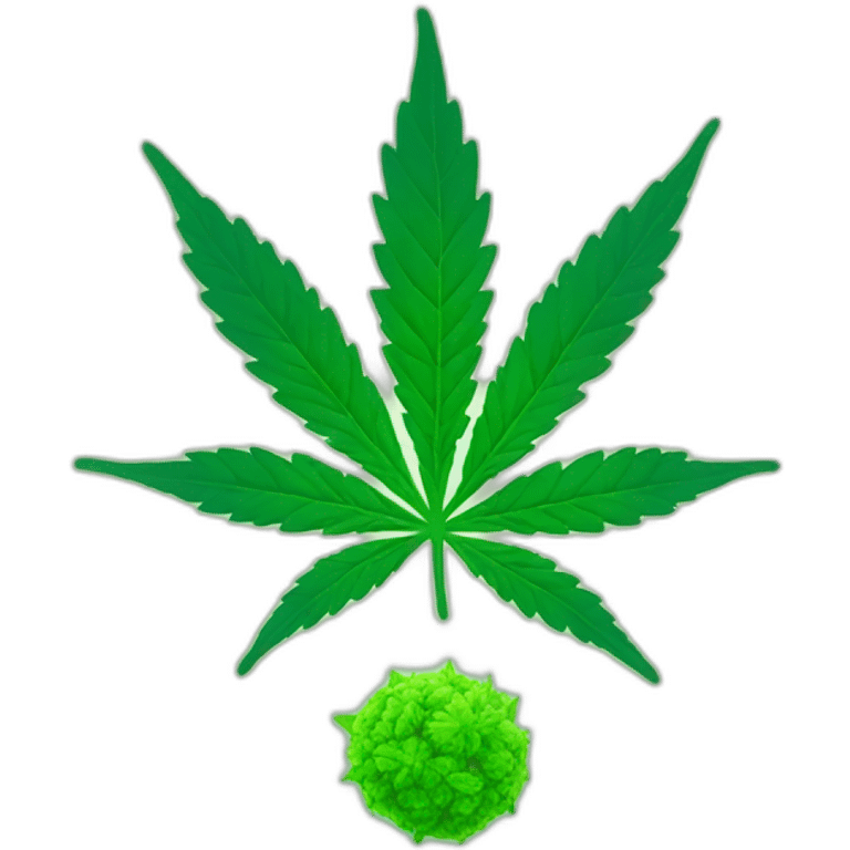 Cannabis green emoji