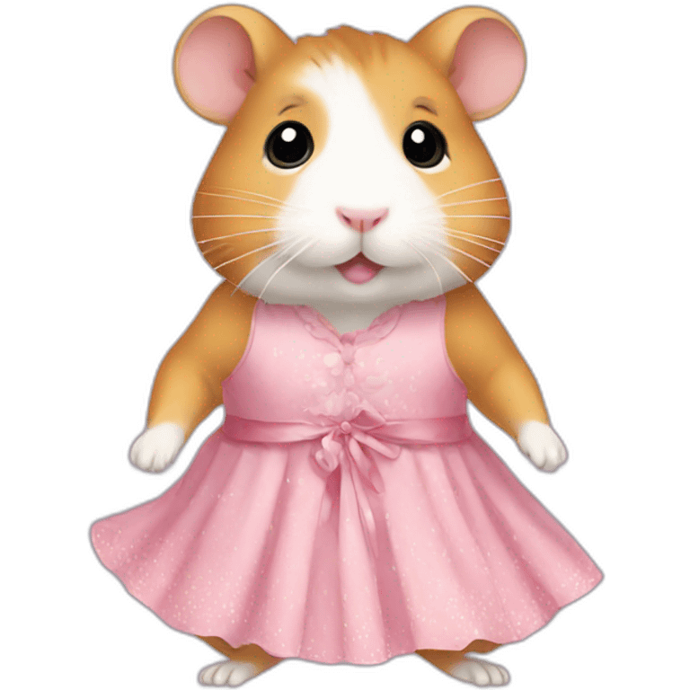 Hamster in dress emoji