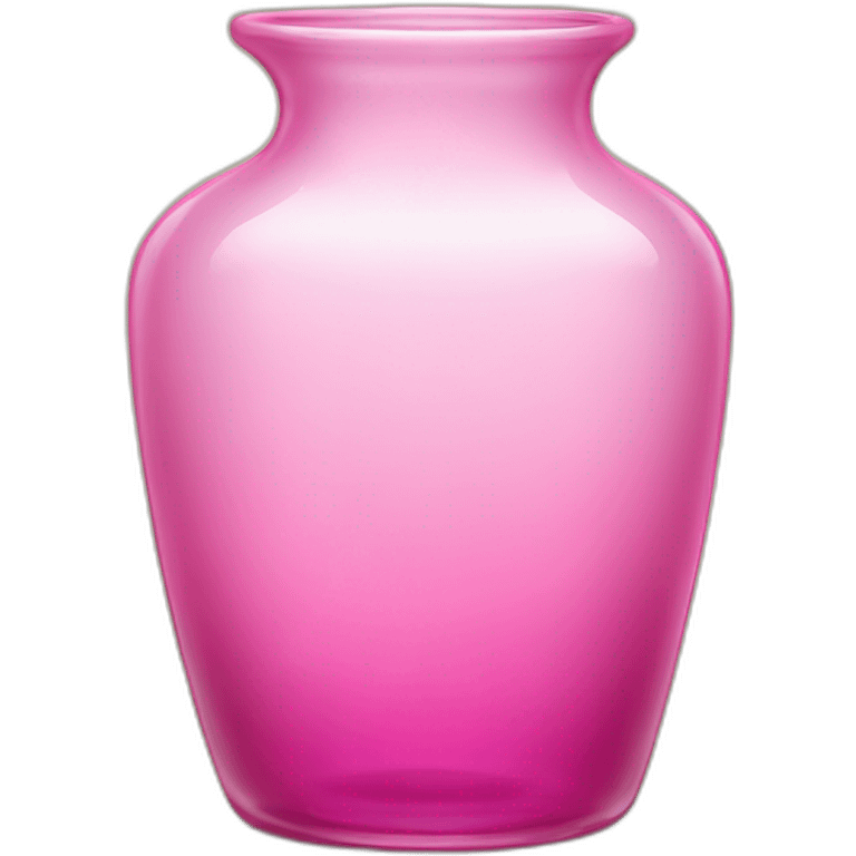 pink glass in vase form emoji