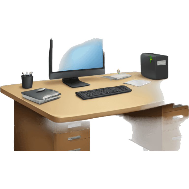 Office desk emoji