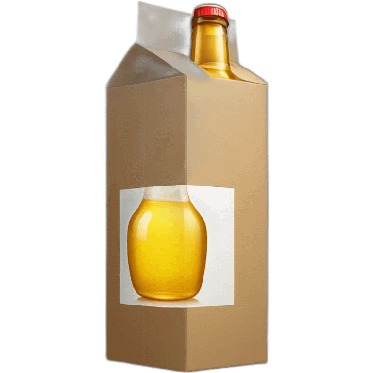 bottle of alcoholinside the box emoji