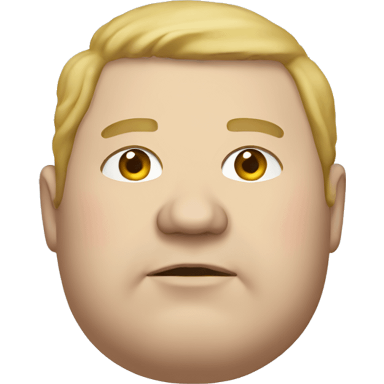 Fat white man emoji