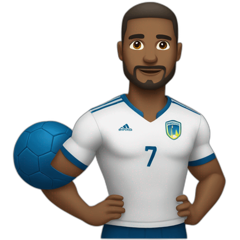 jugador de fútbol musculoso emoji