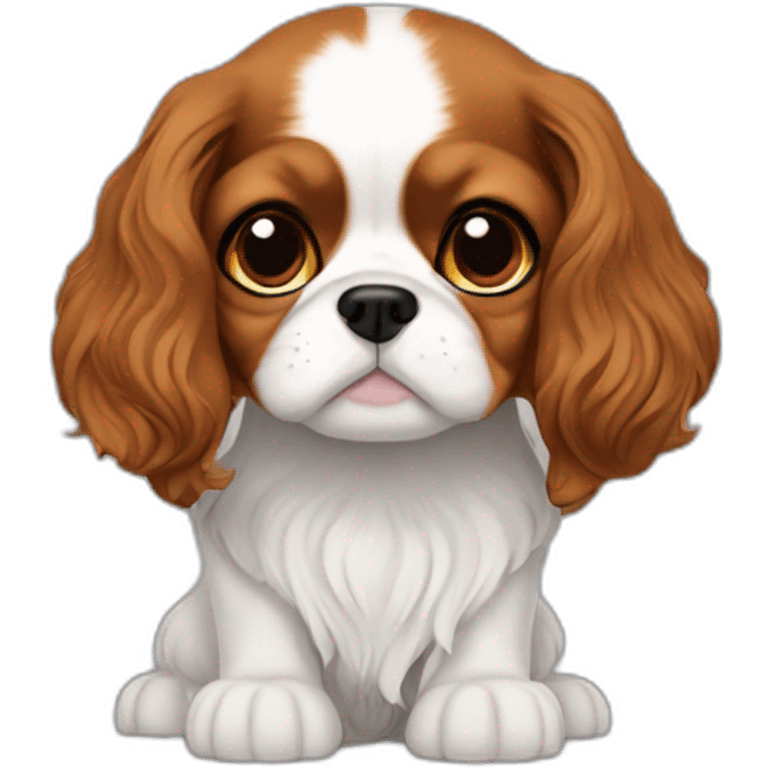 leia from star wars as cavalier king charles spaniel emoji