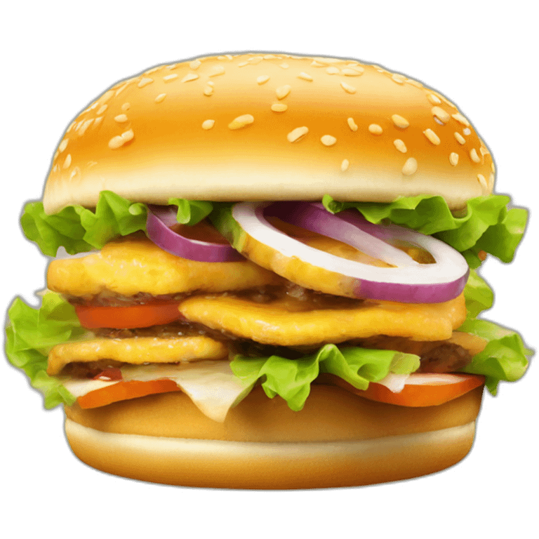 hamburguesa de pescado emoji