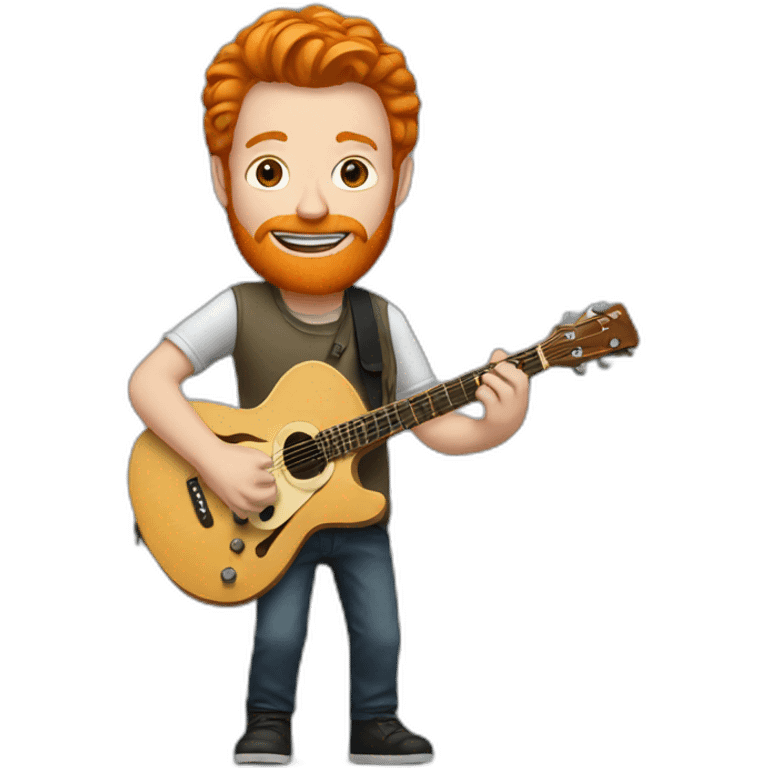 Ginger guitarist emoji