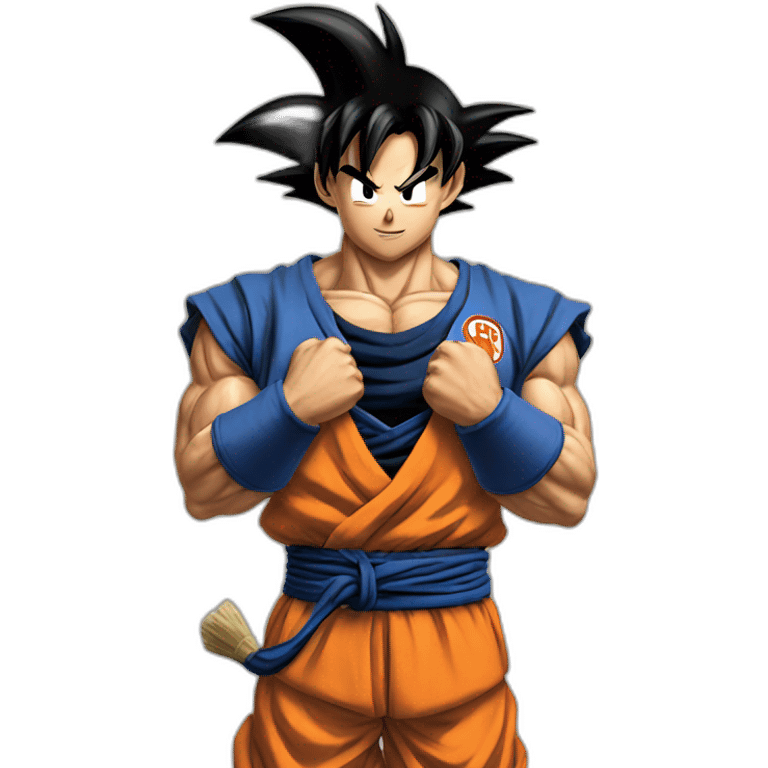 does goku clean nuts? emoji