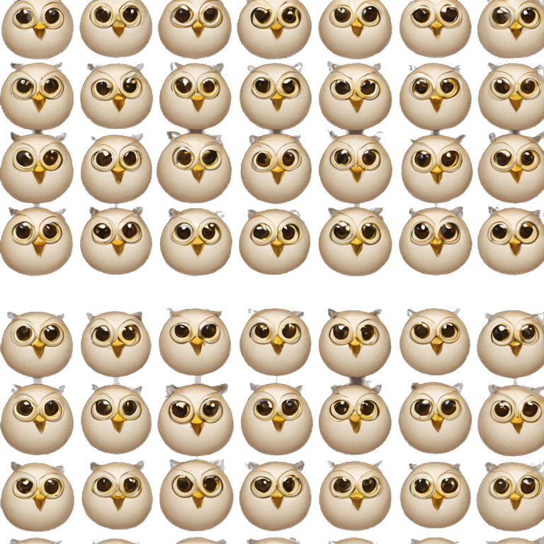 Owl bingo balls emoji