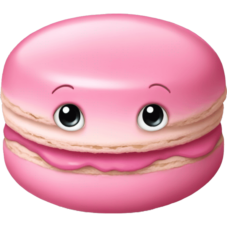 Baby pink macaroon emoji