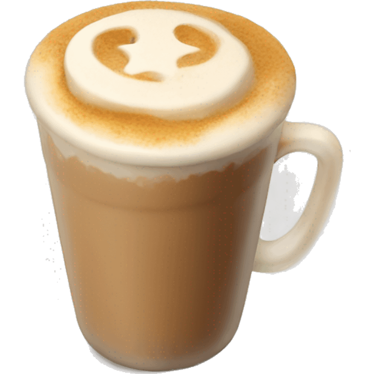 Halva latte emoji