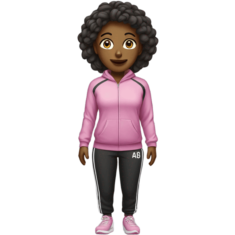 a woman wearing a tracksuit emoji