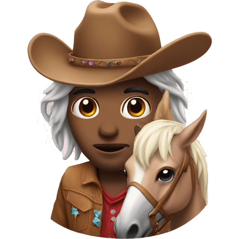 unicorn and cowboy emoji