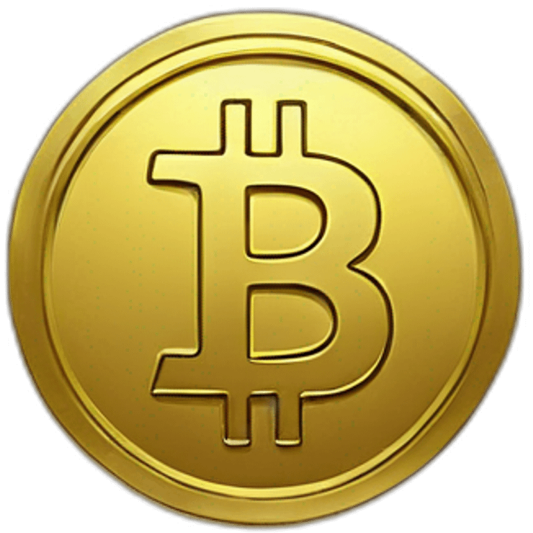 golden bitcoin emoji