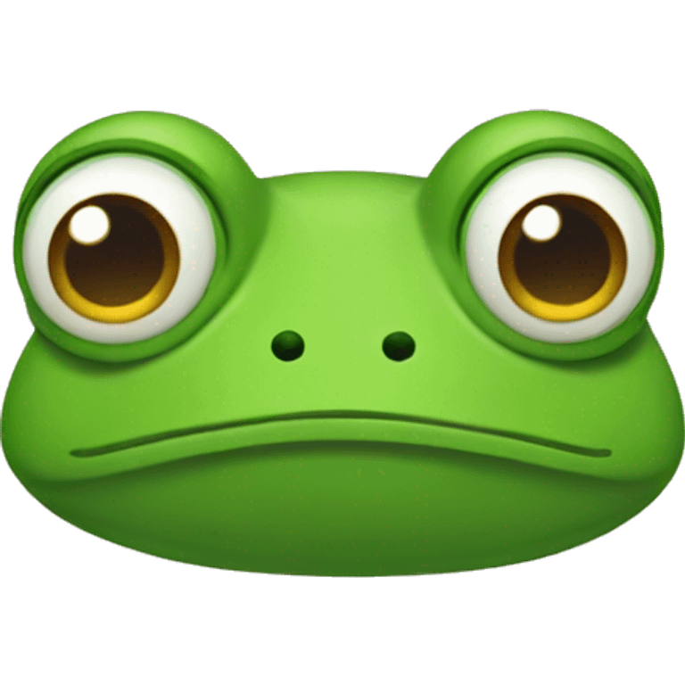 Sad frog emoji