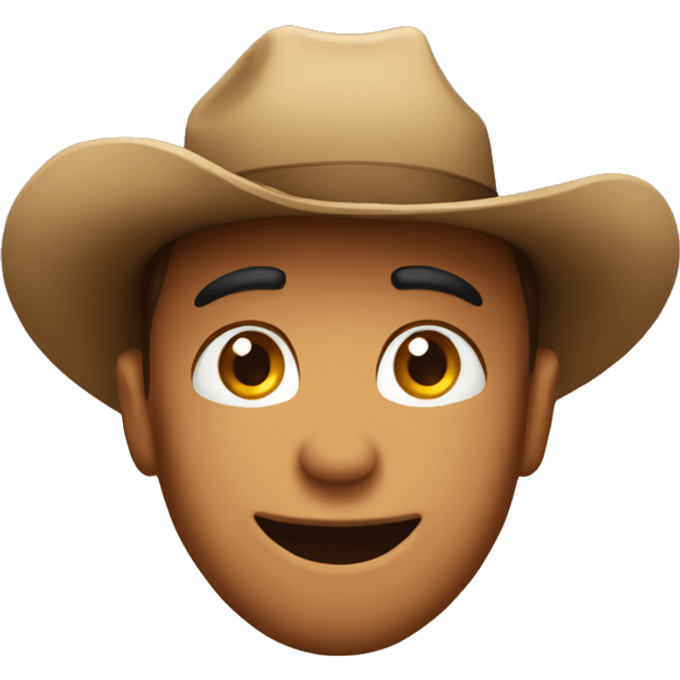 In love face with a cowboy hat on  emoji