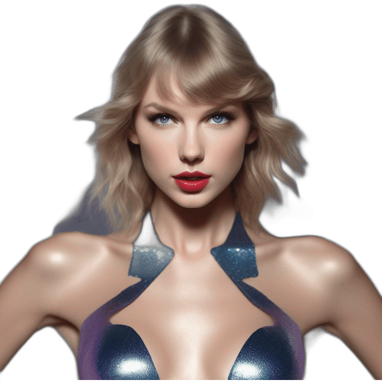 Taylor Swift, david bellemere, Bare belly, Wings, Choker, Bathed in shadows, FOV 90 degrees, short lighting, L USM, Cold Colors, gilded technique, extremely hyper aesthetic, absurdres emoji