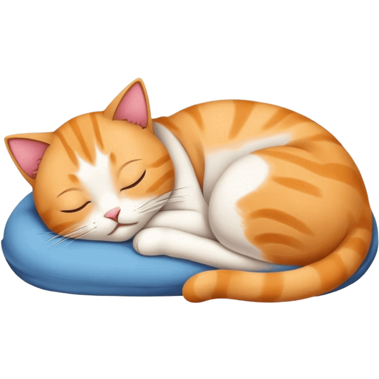 A cat sleeping  emoji