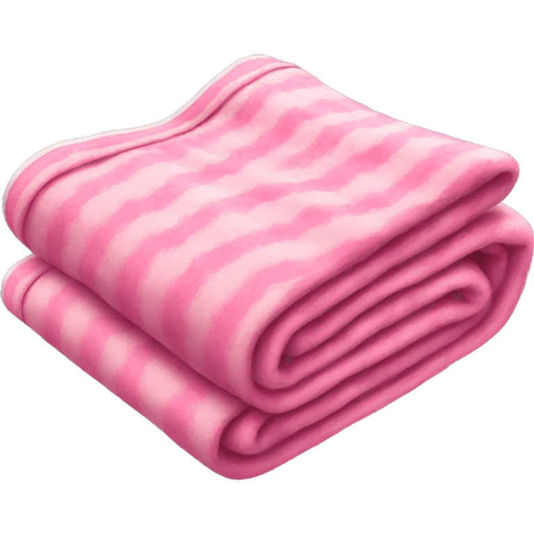 a pink blanket that is folded  emoji