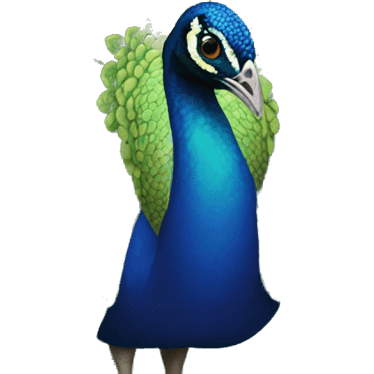 Pretty peacock emoji