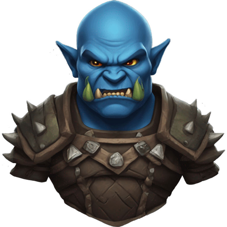 Diablo azul orc emoji