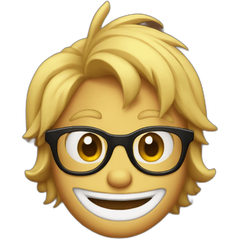 apple jack with glasses emoji