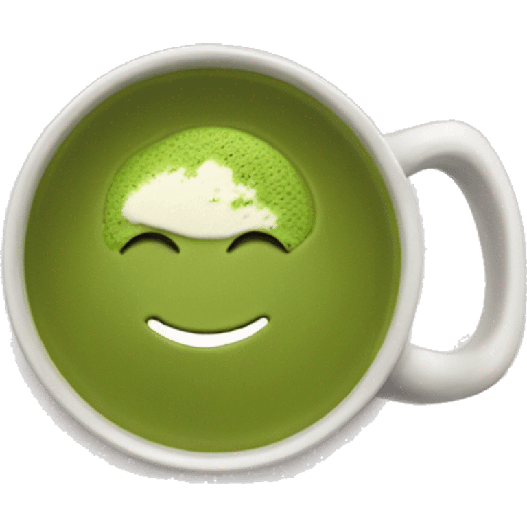 Aesthetic matcha in a mug emoji