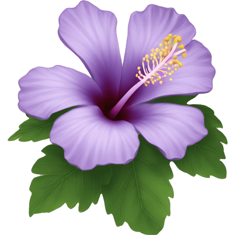 Lilac hibiscus  emoji