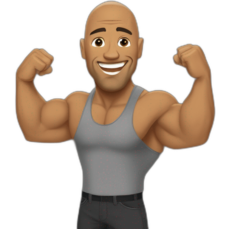 the rock avec des rochers emoji