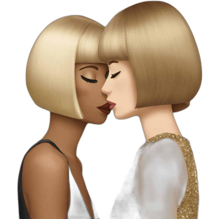 anna wintour kiss naomi emoji