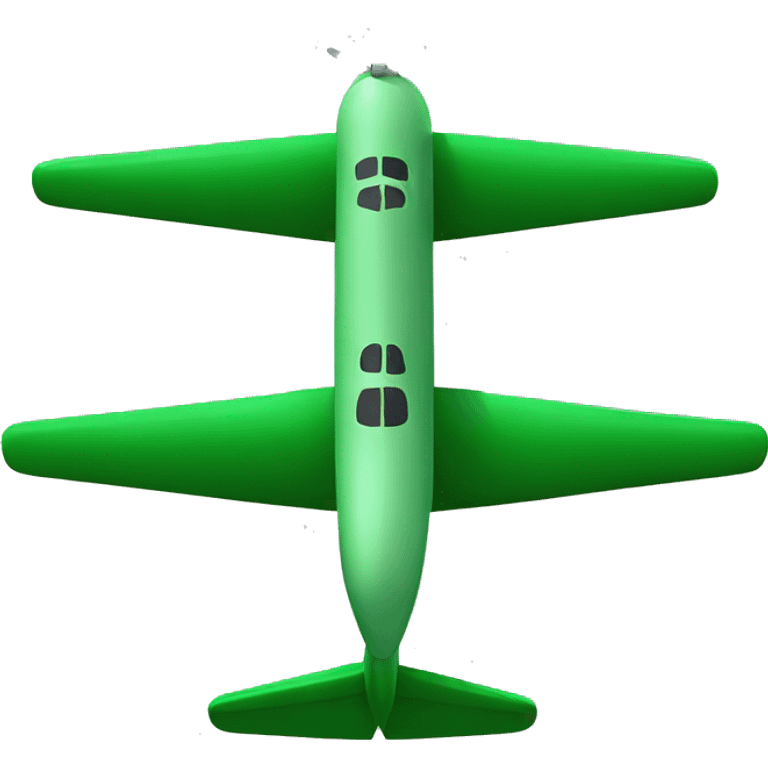 Green plane emoji